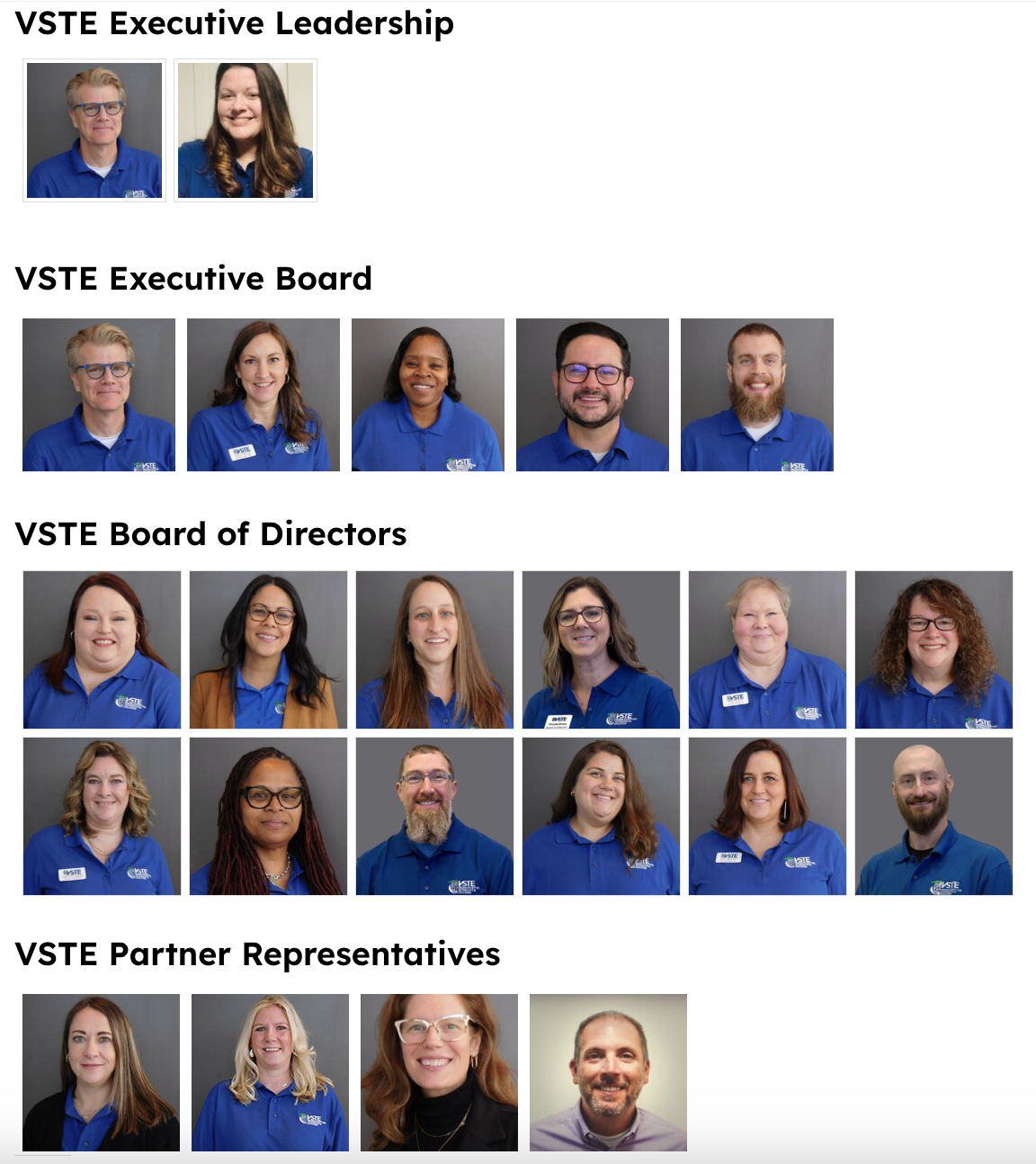 VSTE Board Membership